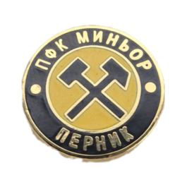 Minyor Pernik enamel pin badge.